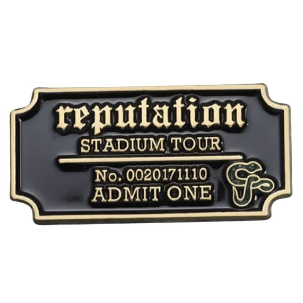✨2/$16 or 3/$20✨ Reputation Stadium Tour Ticket Enamel Pin Taylor Swift Rep TV